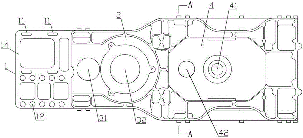 Frame structure for small-sized single-rotor unmanned helicopter with water storage tank mounting rack