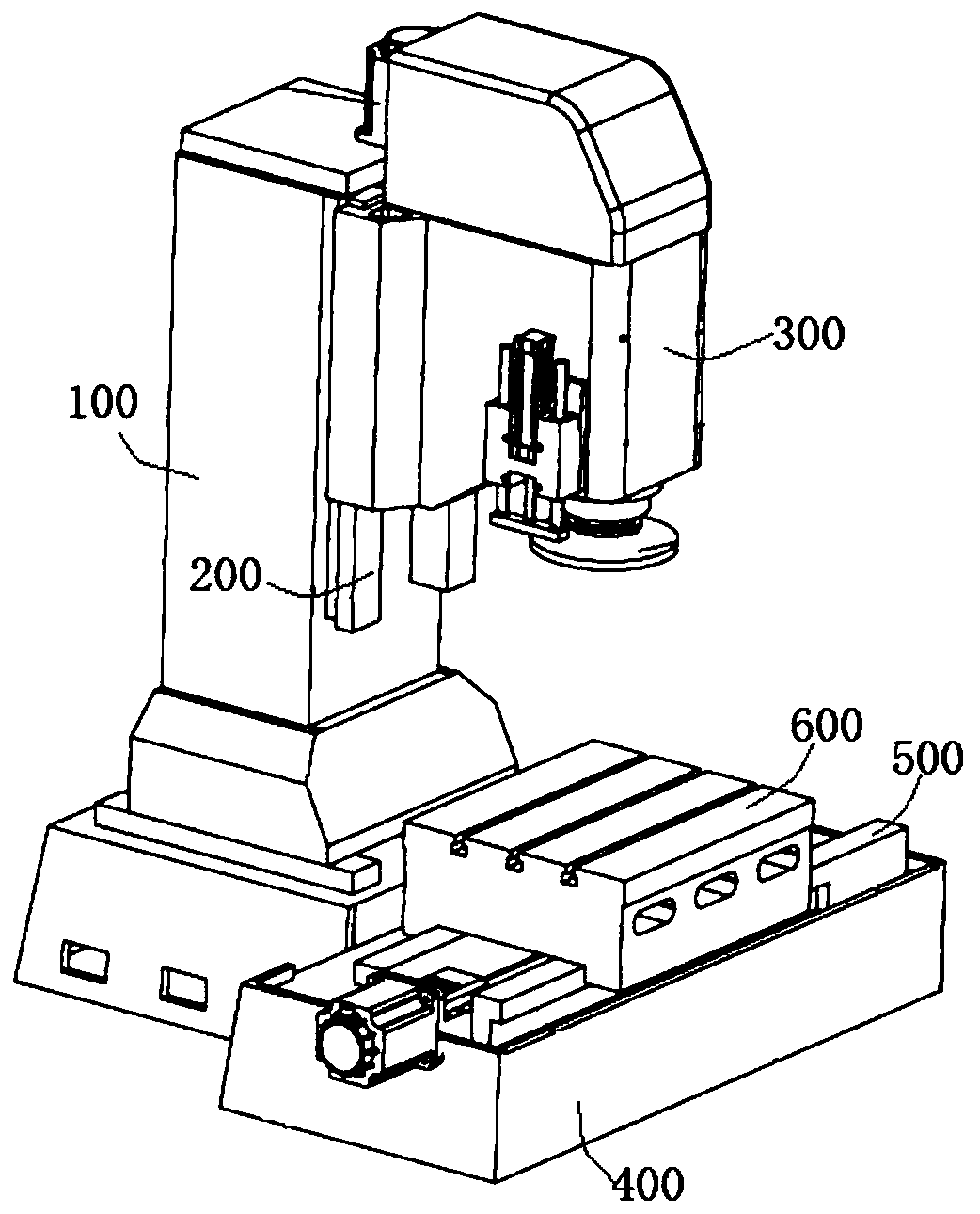 A milling machine sliding platform for placing workpieces