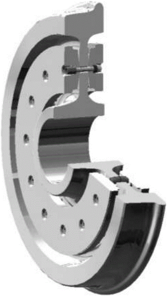 High-heat-capacity SiCp/Al composite material wheel-mounted brake disc bodies