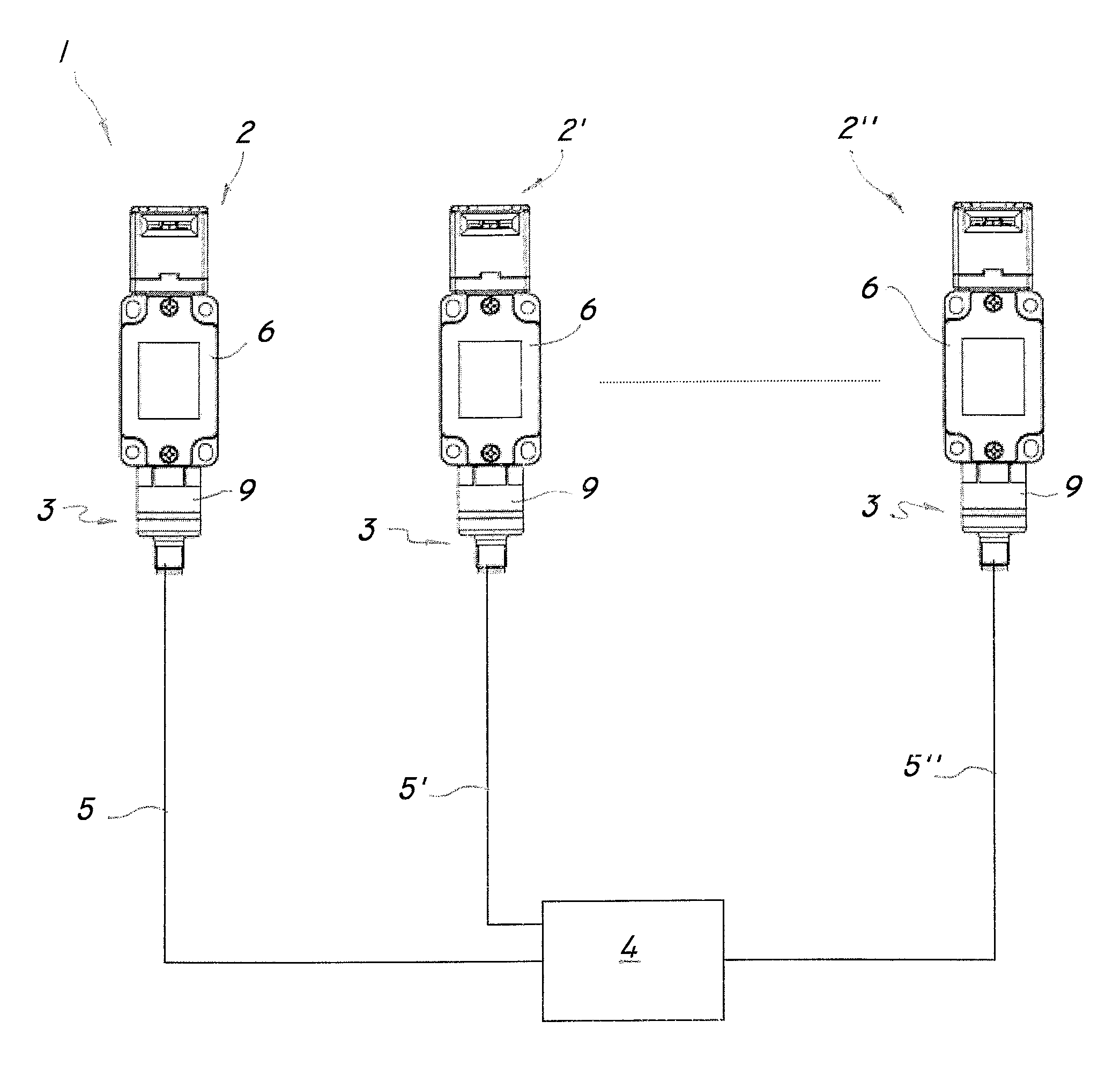 Adapter for connecting a switch device to a data bus and switch assembly comprising the adapter