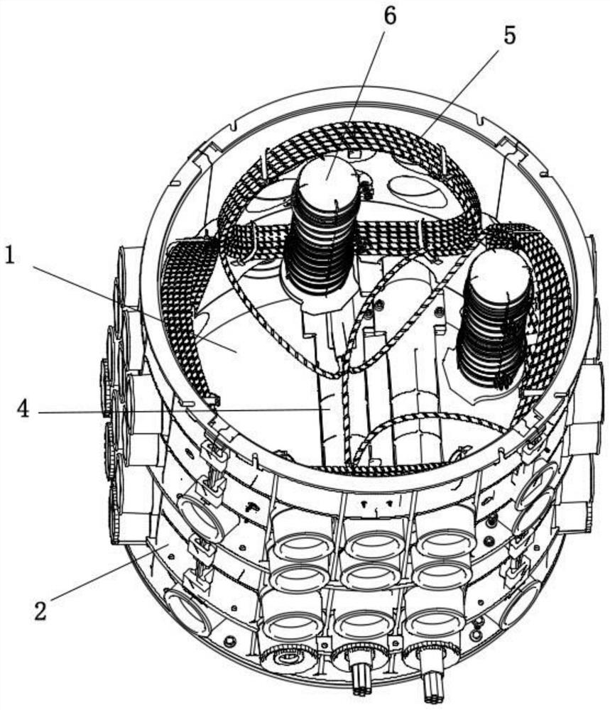 Spliced wiring wall for downhole operation