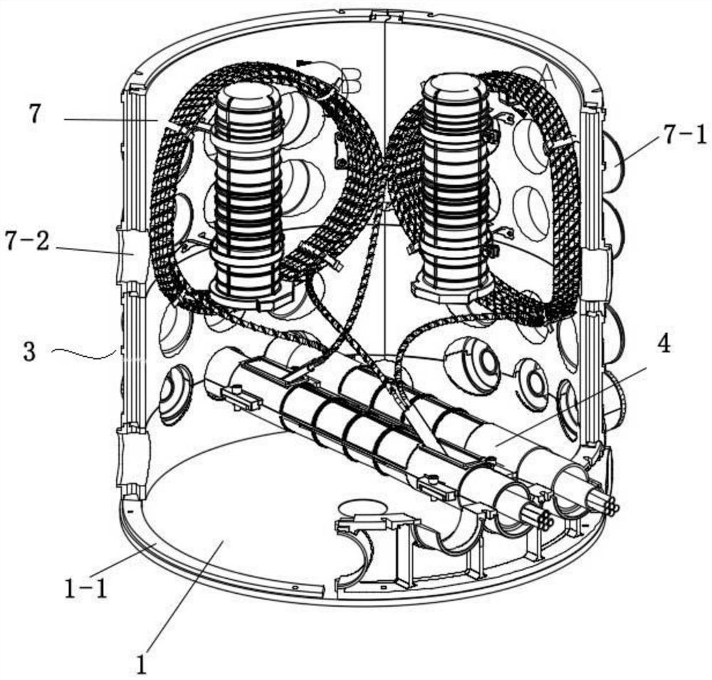 Spliced wiring wall for downhole operation