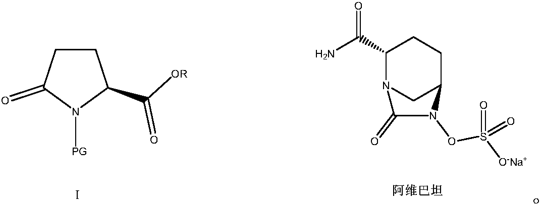 Green preparation method of N-substituted-L-pyroglutamate