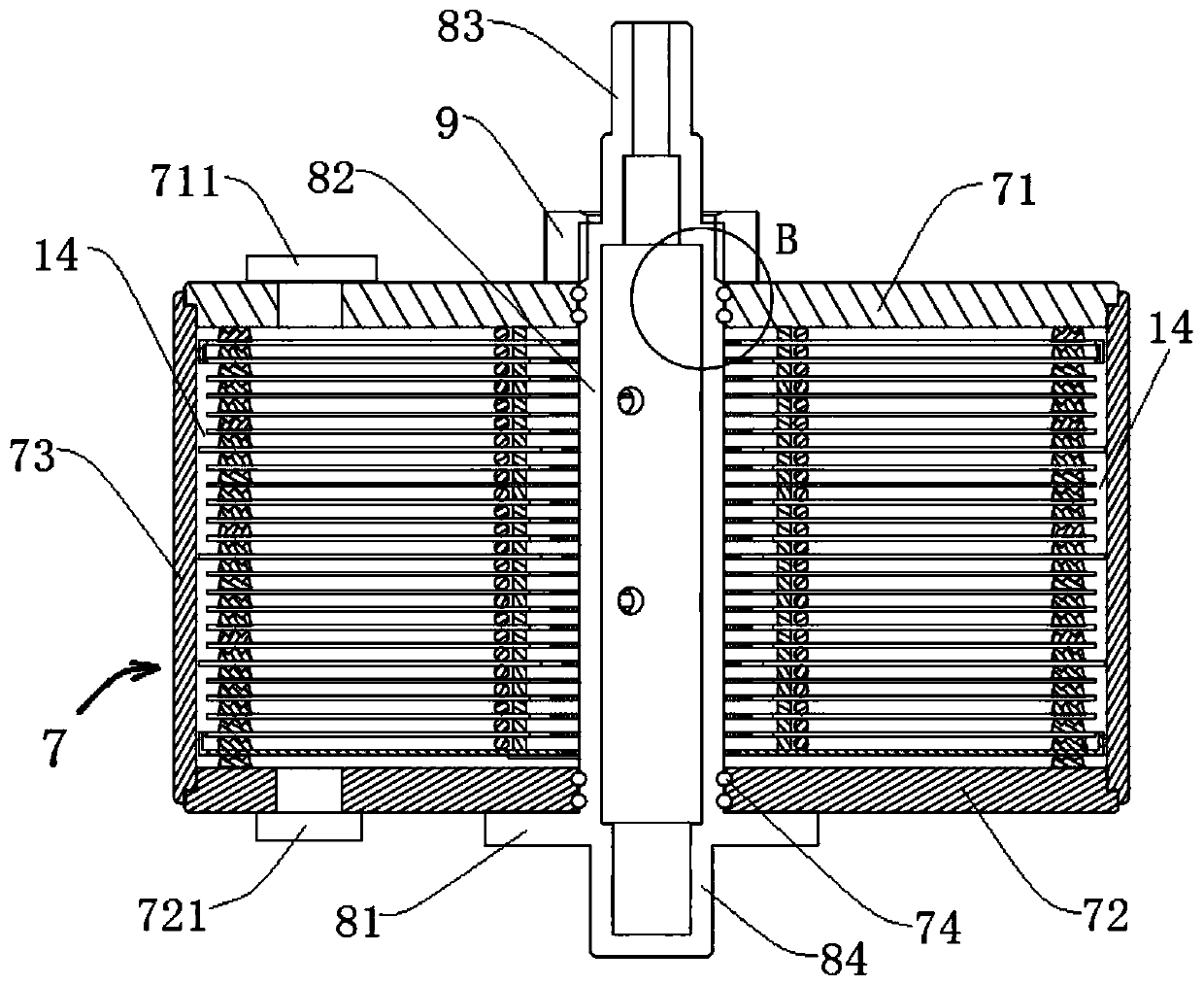 A water treatment filter membrane bucket and its installation method