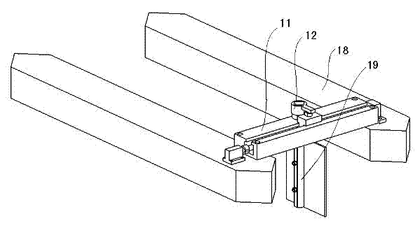 Middle drag plate type tail vane device of catamaran