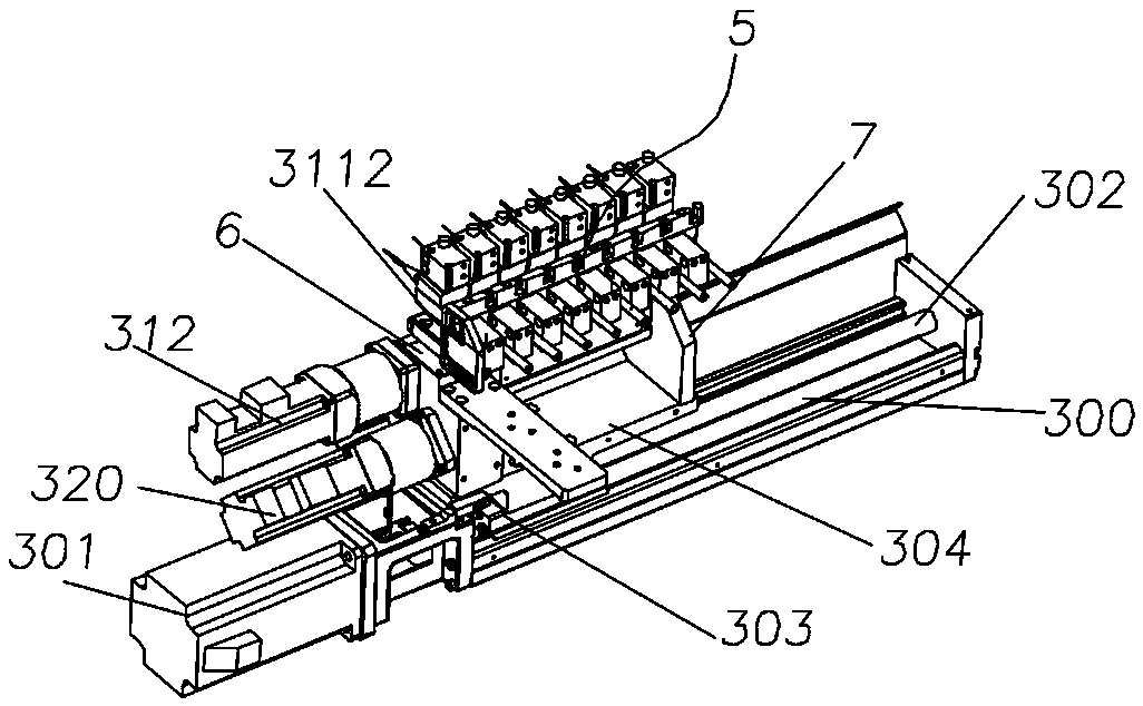Precision multi-axis automatic wire stripping and tin dipping device and wire rod machining method