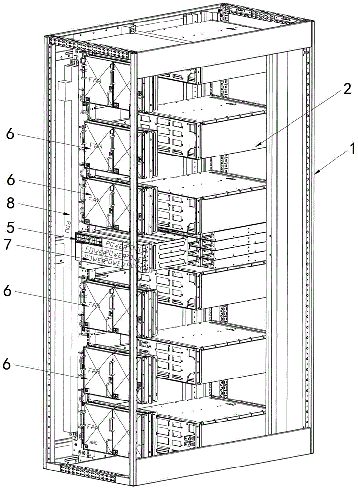 Rack-level server, rack-level server node information management method and system