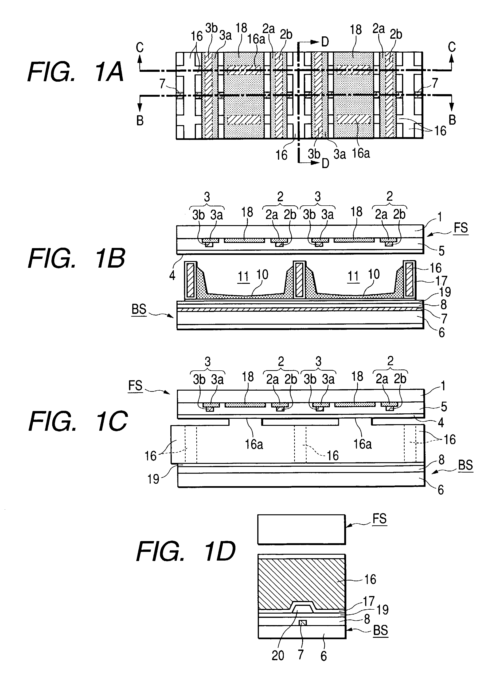 Plasma display panel and display employing the same having transparent intermediate electrodes and metal barrier ribs