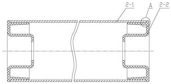 Composite cold pressing, synthesizing and cementing carrier roller