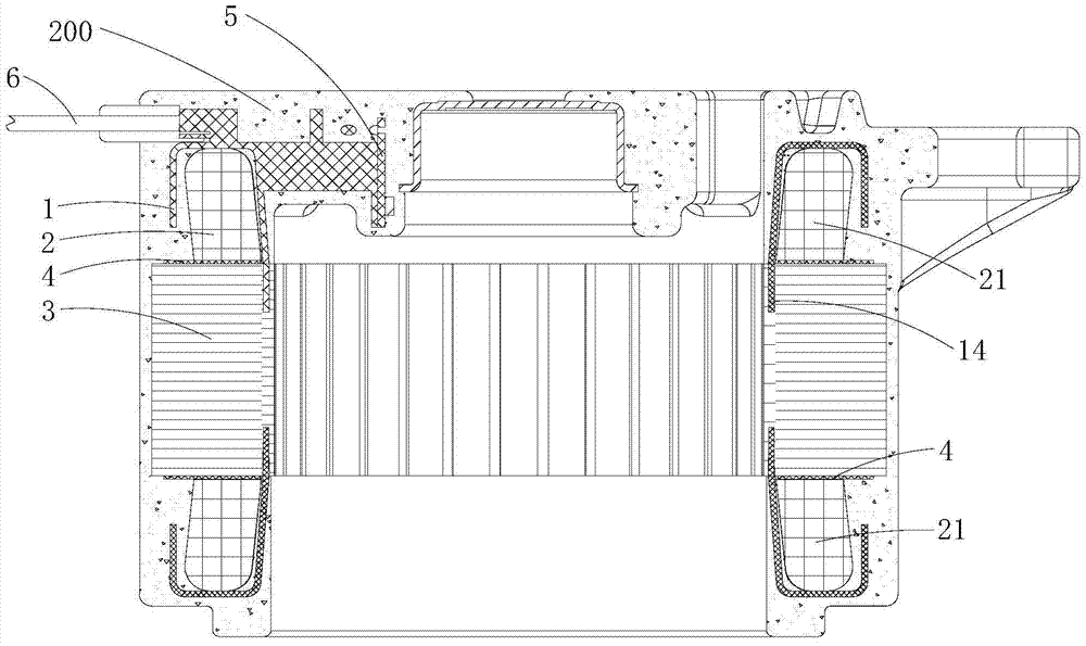 Method for preventing large-area exposure of insulating frame