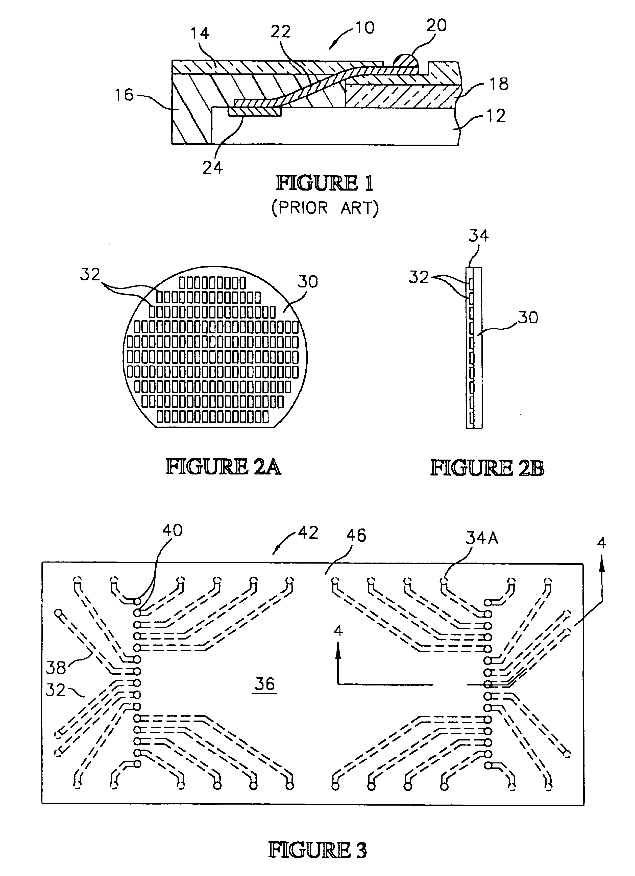 Semiconductor package having flex circuit with external contacts