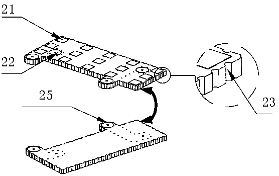 Antenna and filter connection structure and connection method