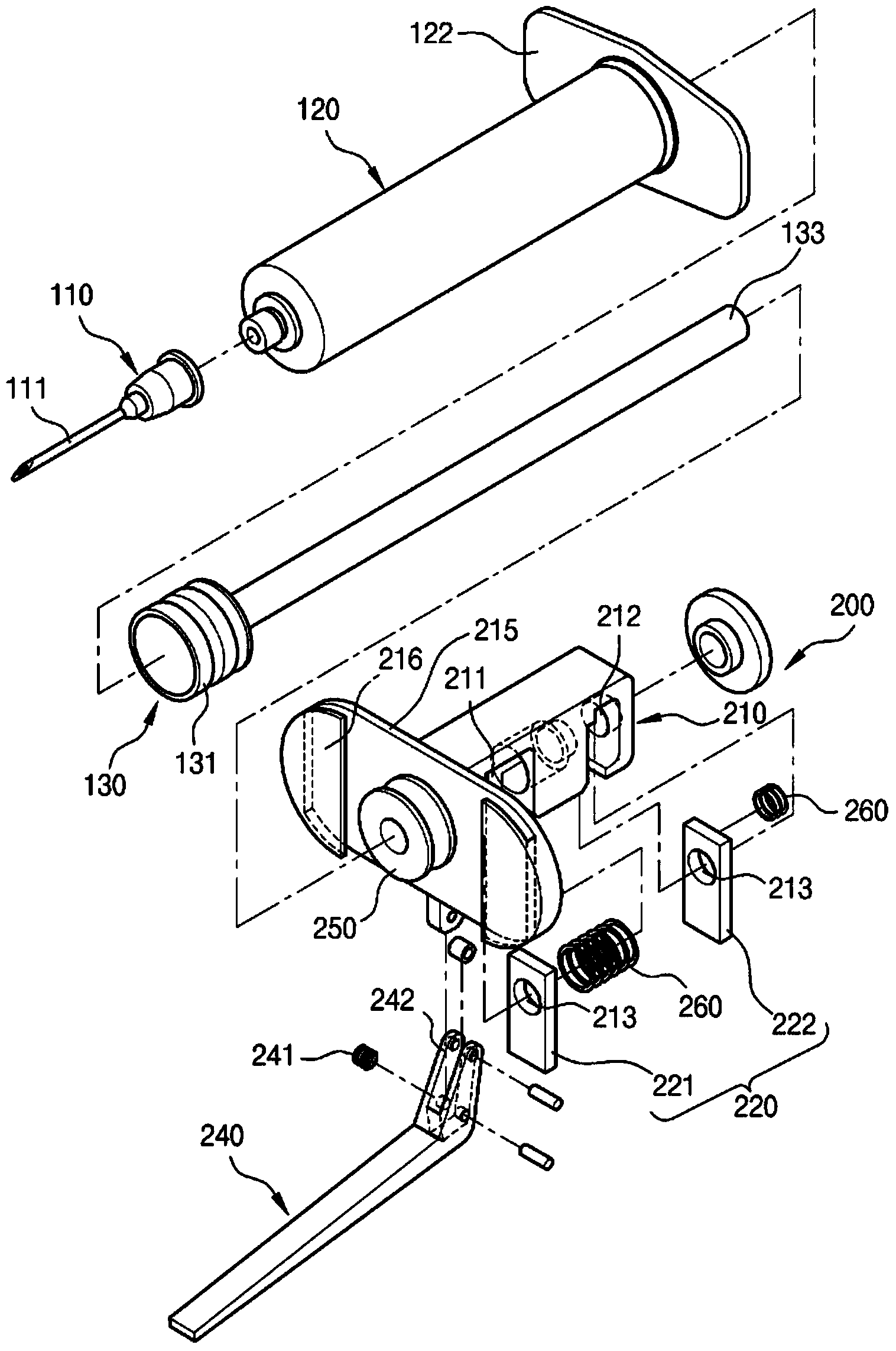 Syringe pressure generating and pressure displaying device