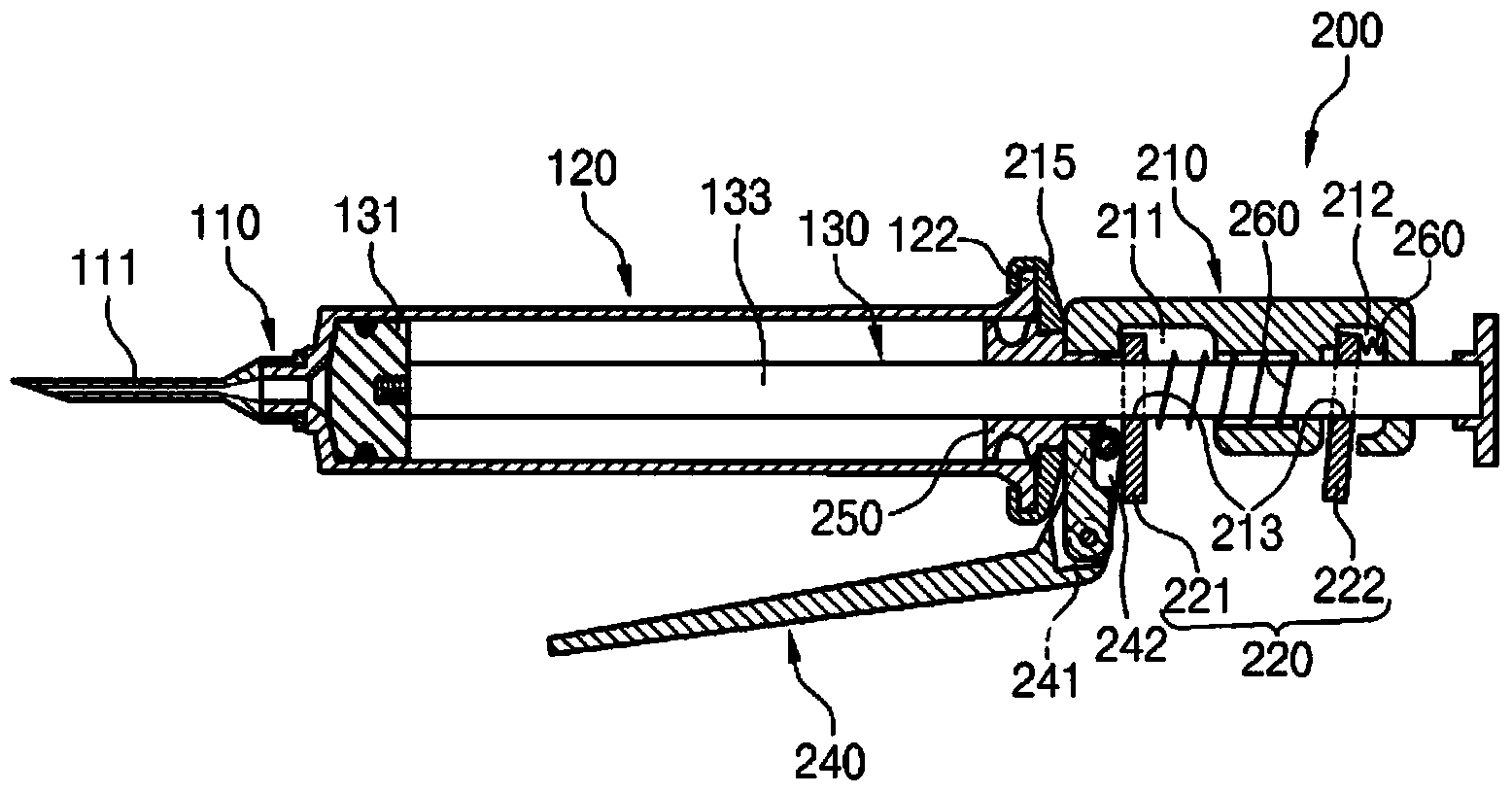 Syringe pressure generating and pressure displaying device