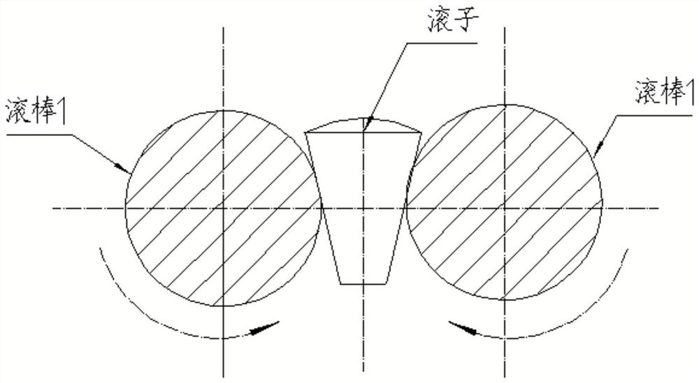 Scratch-free discharge device based on tapered roller rolling properties