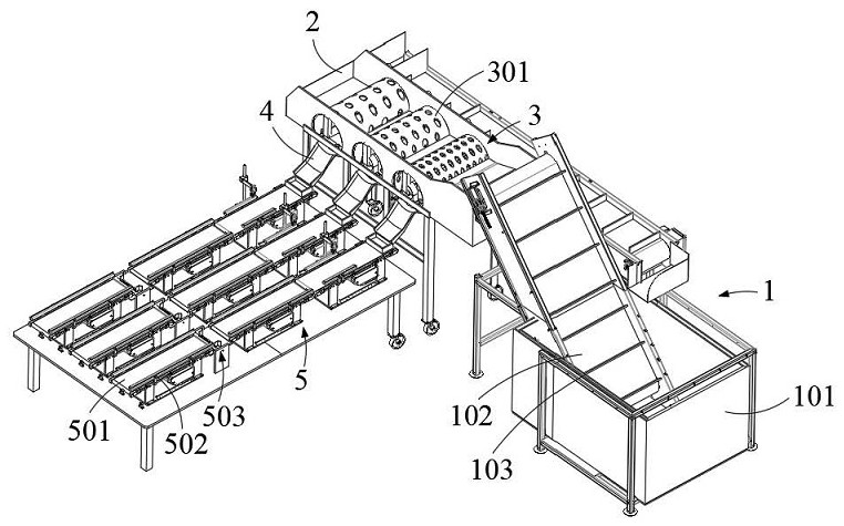 An intelligent textile palletizing and conveying system