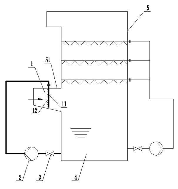 Smoke pre-desulfuration system