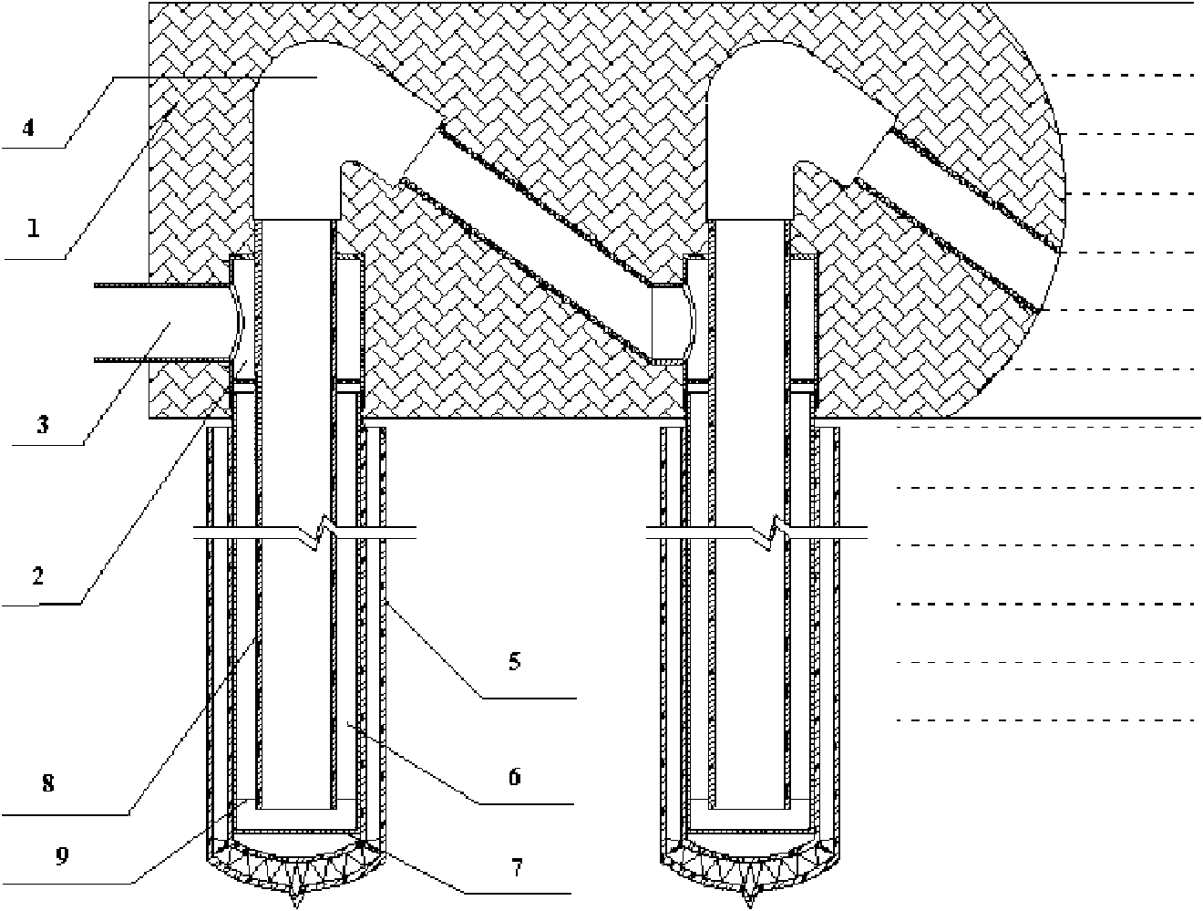 Solar high-temperature air heater of double-glass vacuum heat-collecting tube