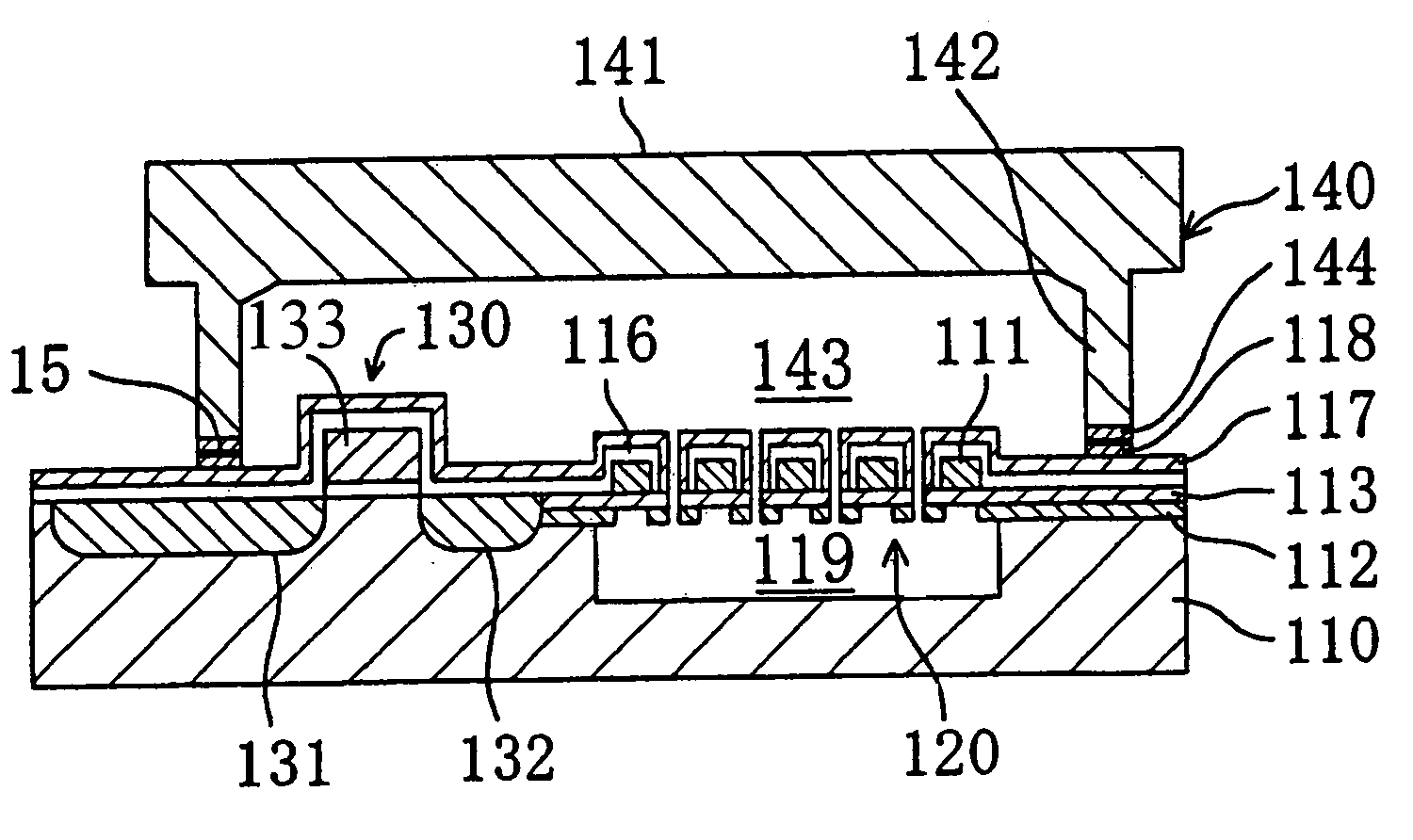 Semiconductor-based encapsulated infrared sensor and electronic device
