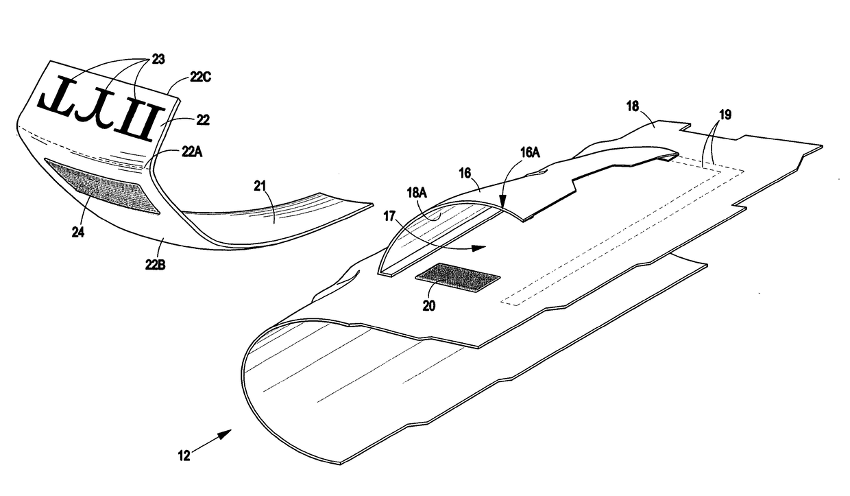 Method for Providing a Standing Inventory of Garments and Similar Items with Modular Inscriptions