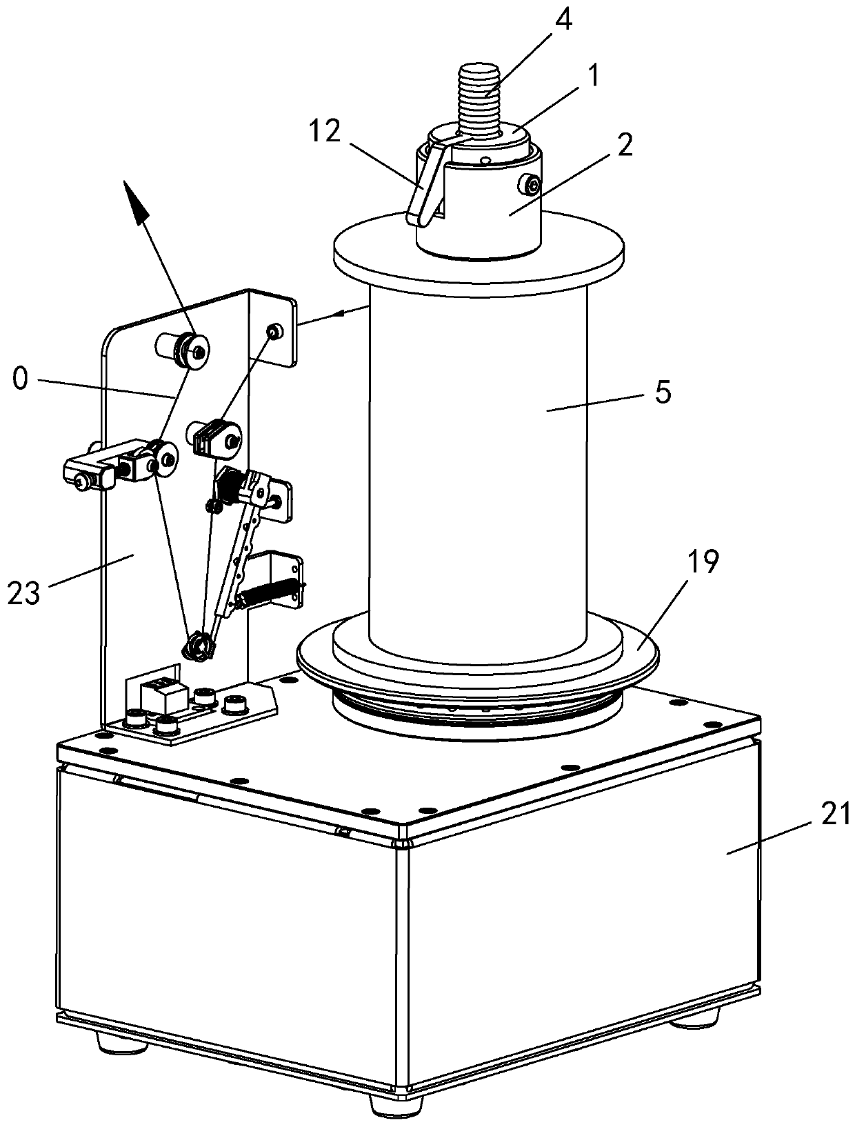 Flat wire unwinding machine