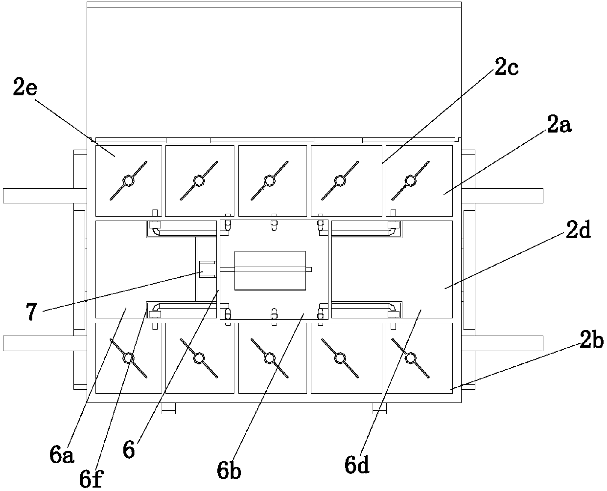 Multi-pigment mixing device for painting