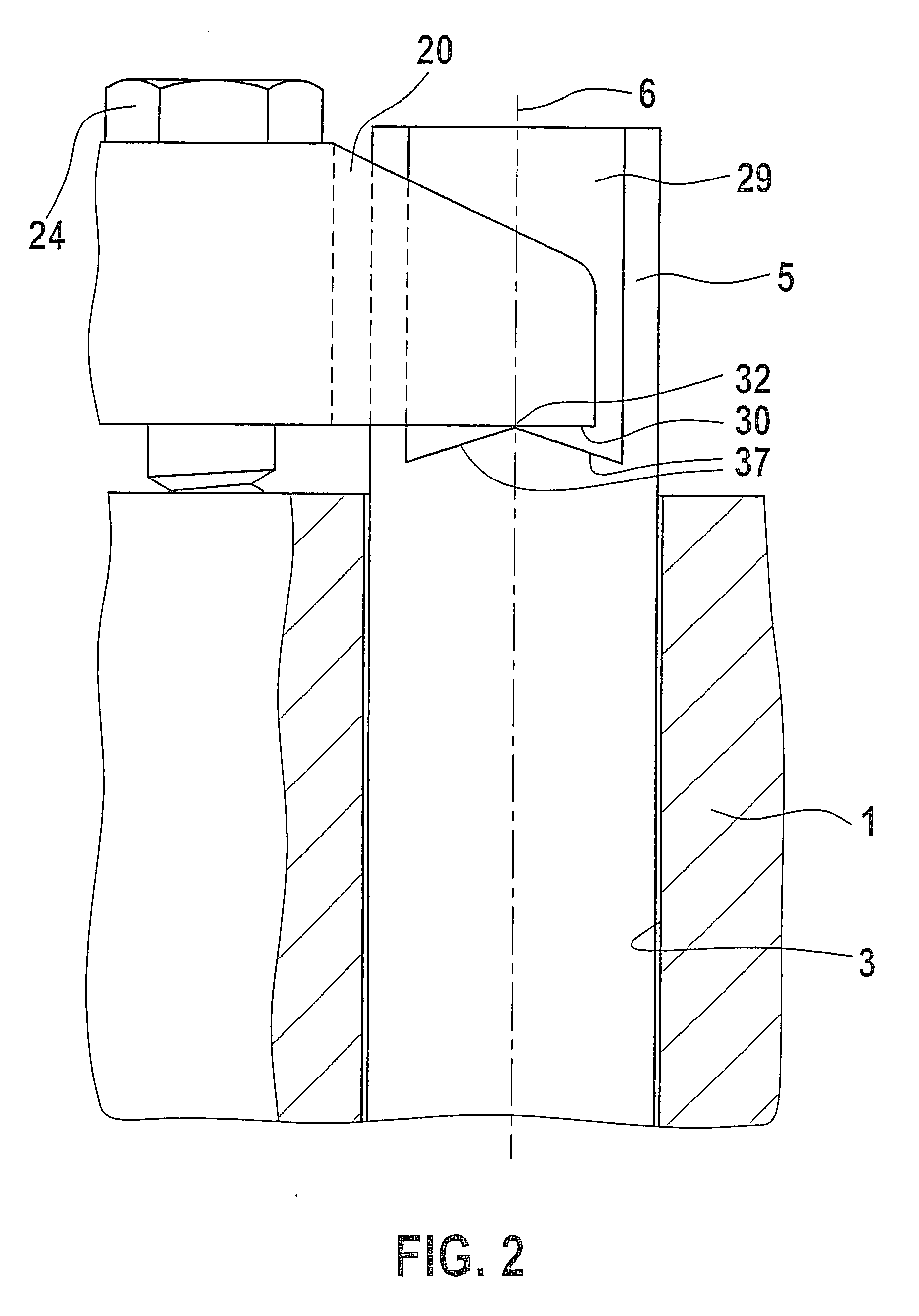 Fixing device for a fuel injection valve