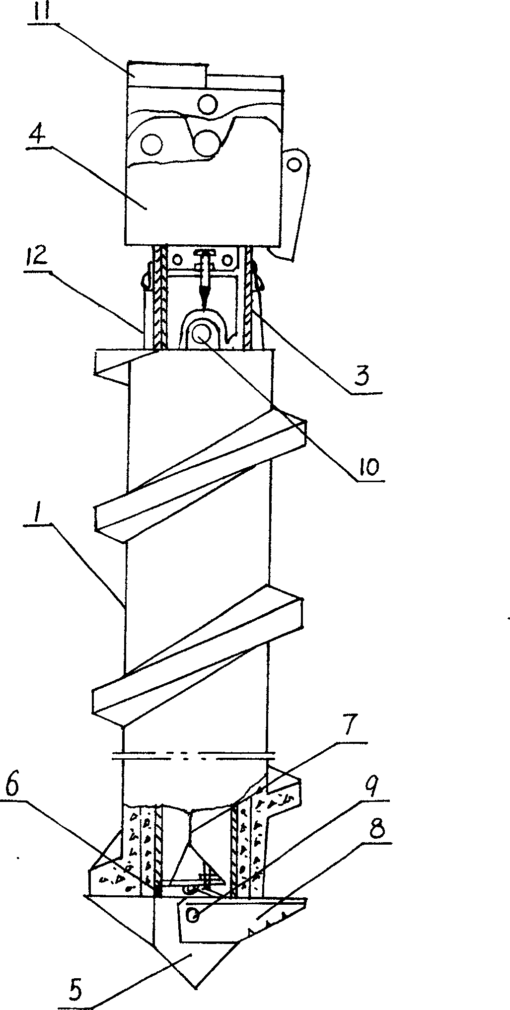 Method for making building engineering pile and apparatus used thereof