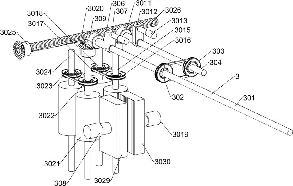 Animal fur treatment device capable of equally dividing grease