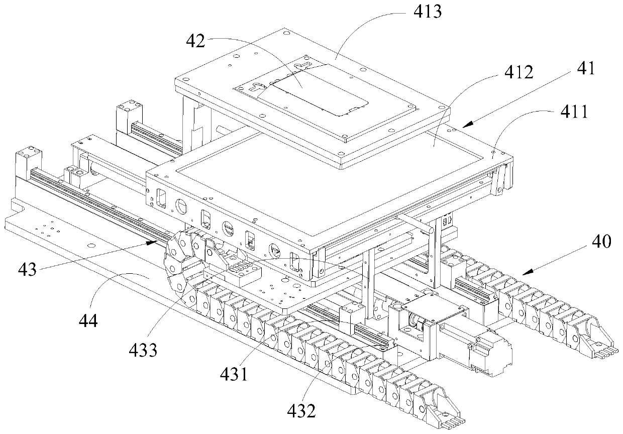 COF automatic aligning, press-jointing and lightening structure