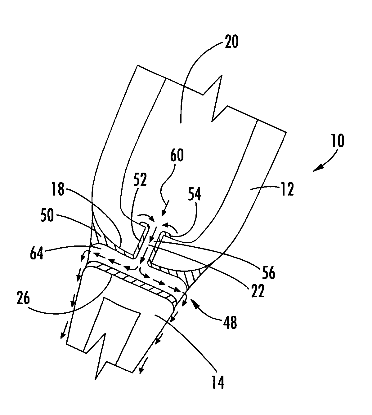 Vane assembly with metal trailing edge segment
