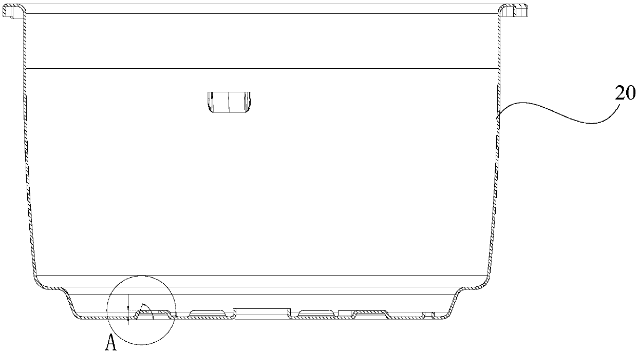 External pot assembly and cooking utensil