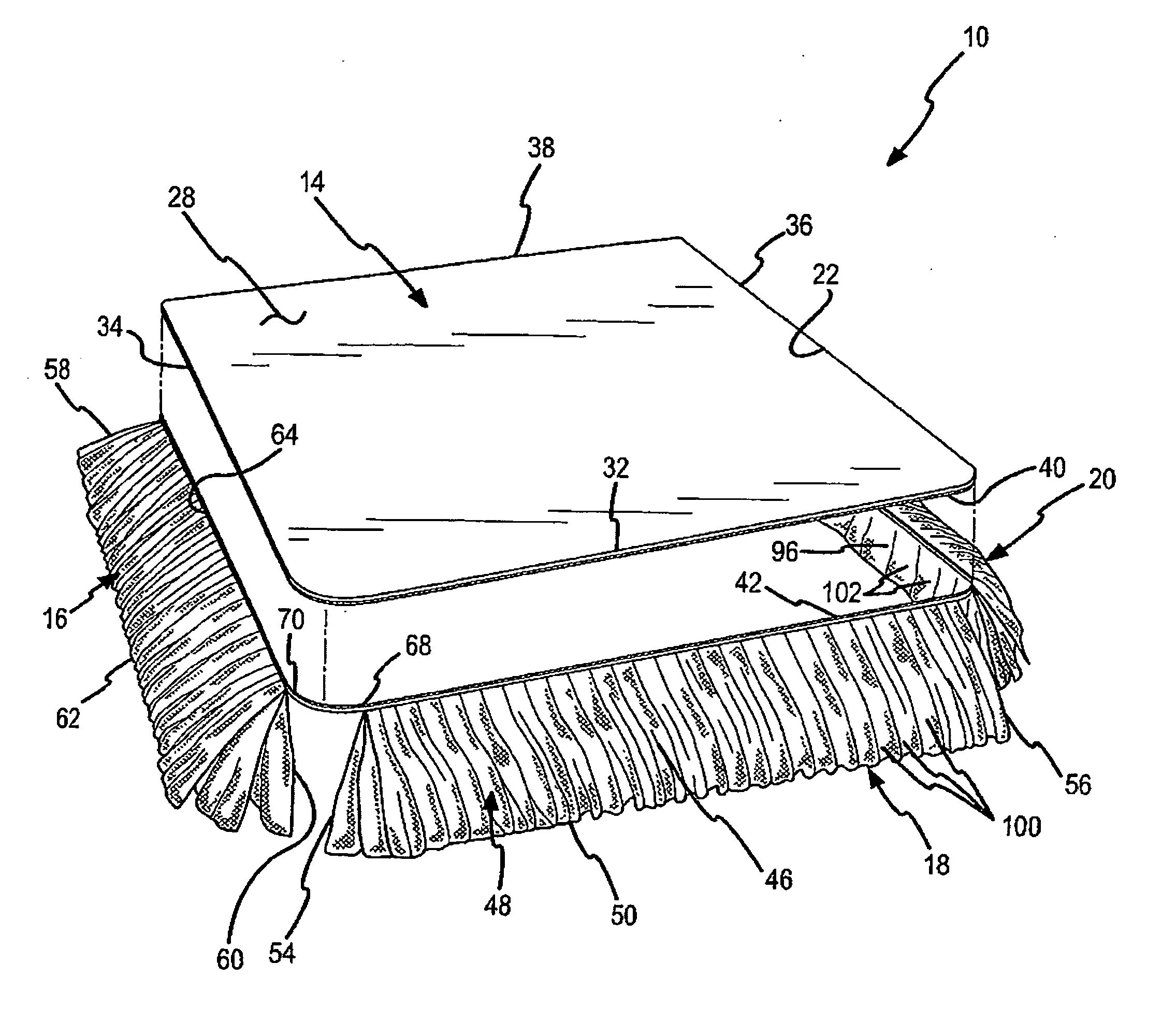 Combination bed skirt and under bed skirt support