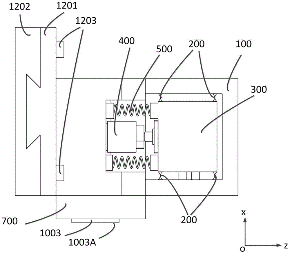 Grating ruling tool initiative adjusting device having abbe error correcting function
