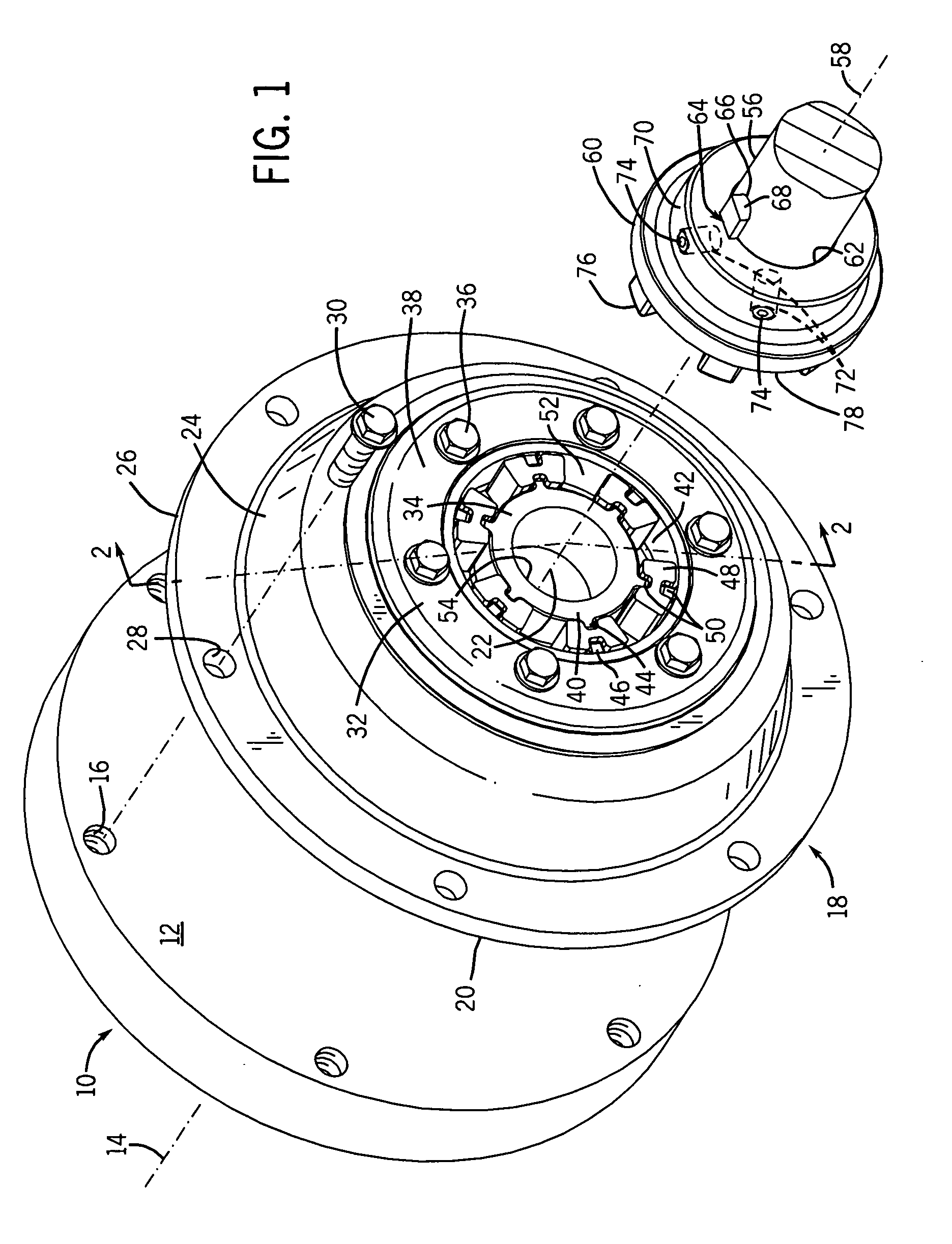 Combination compression/diaphragm coupling system