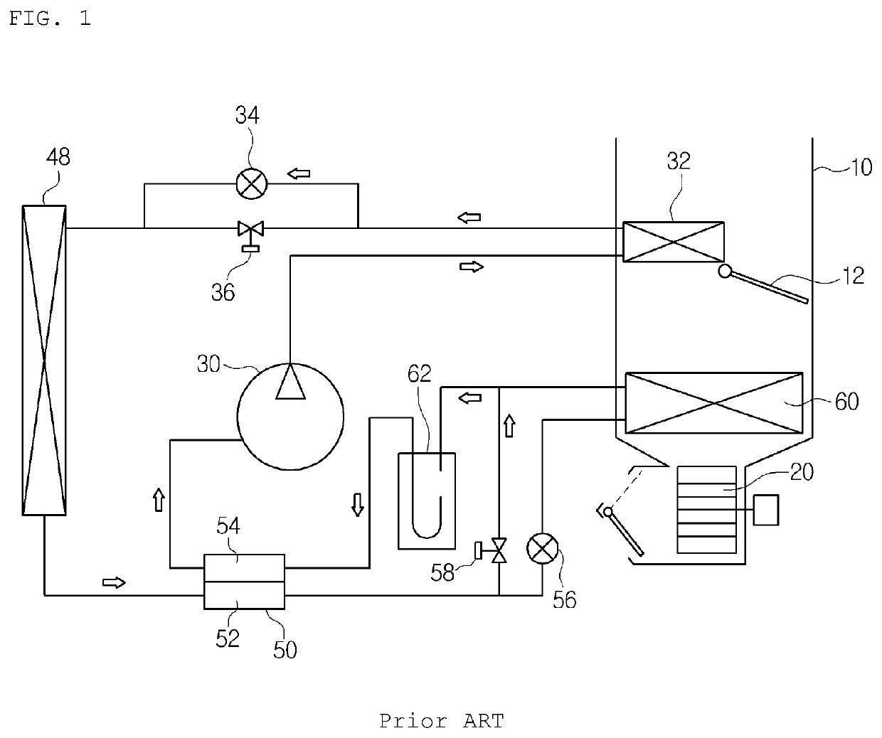 Vehicular heat pump system