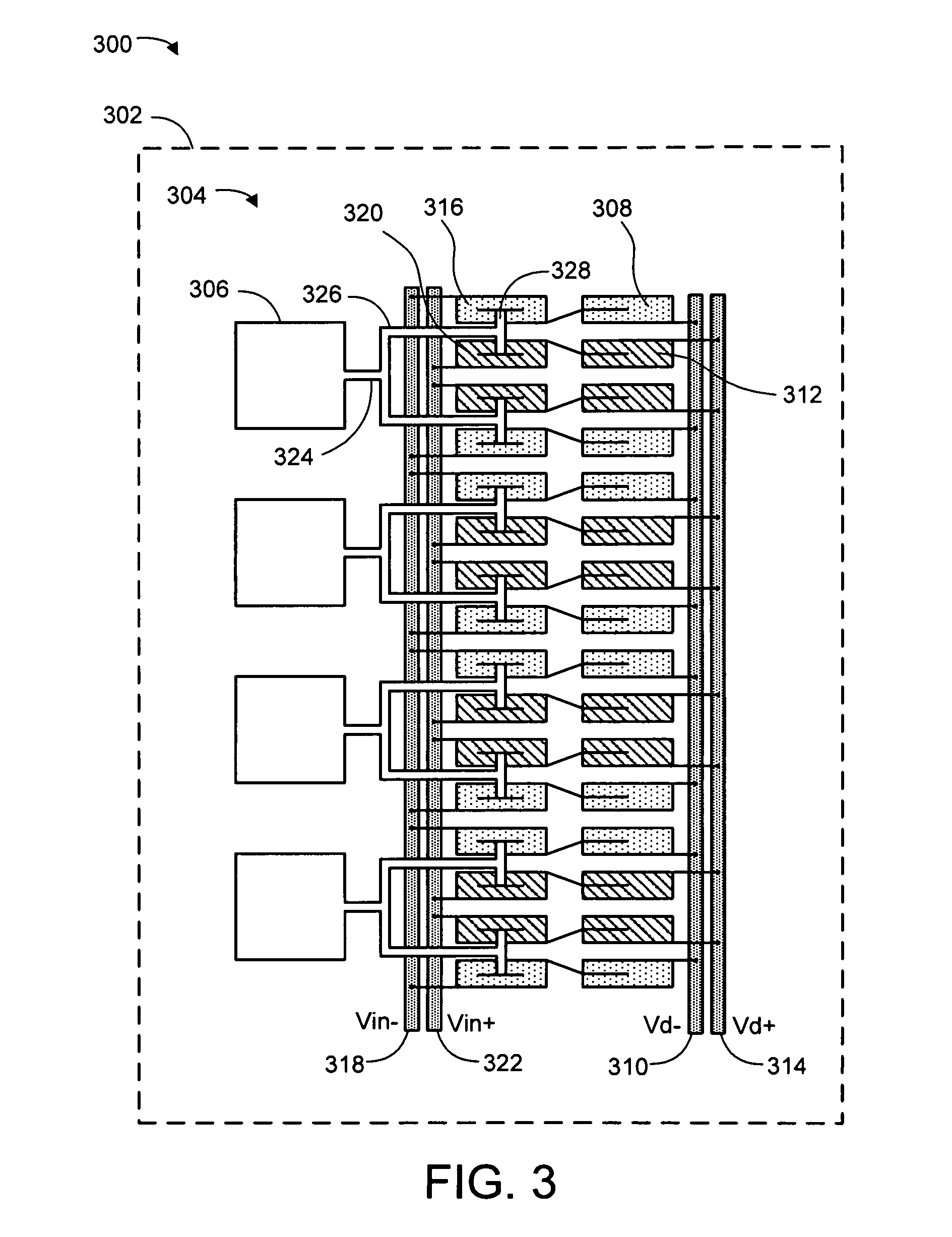 Transistor and routing layout for a radio frequency integrated CMOS power amplifier device