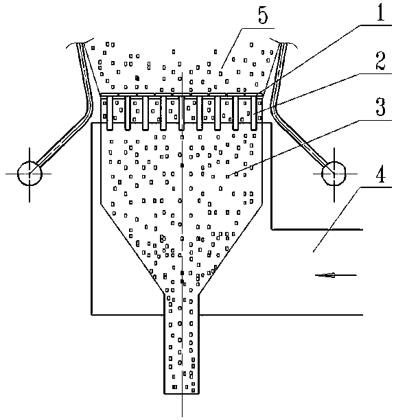 Primary air stepped wavy air distribution deslagging device of circulating fluidized bed boiler