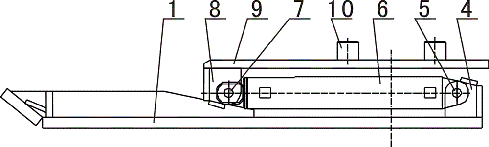 Head and tail moving device of scraper machine