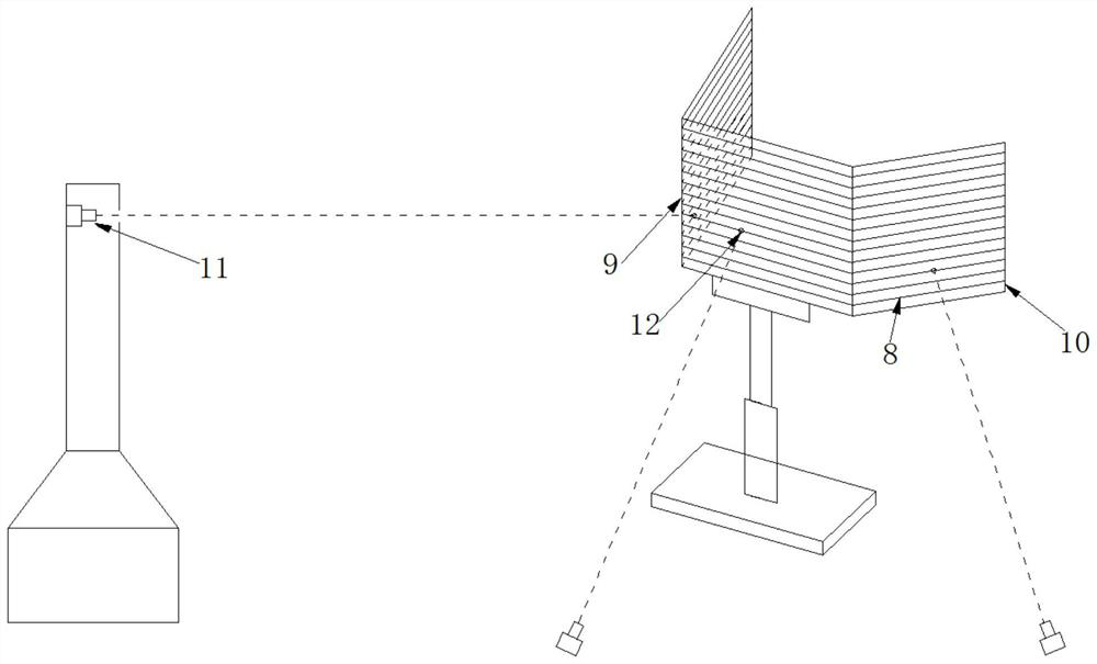 Surface settlement measuring method and observation device thereof