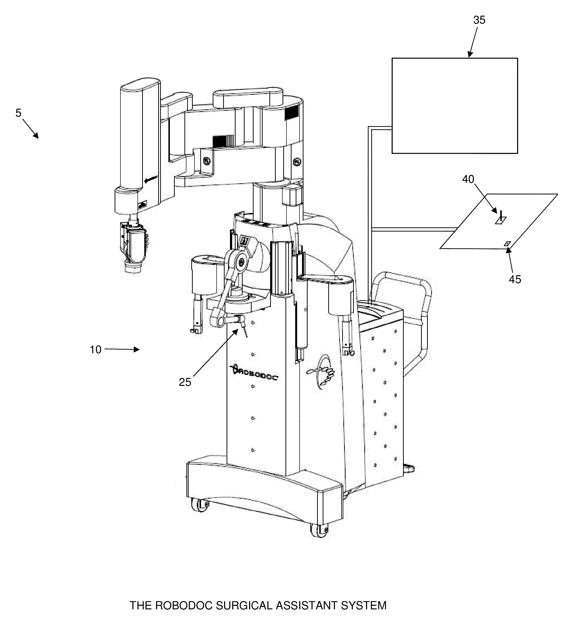 Method and apparatus for determining and guiding the toolpath of an orthopedic surgical robot