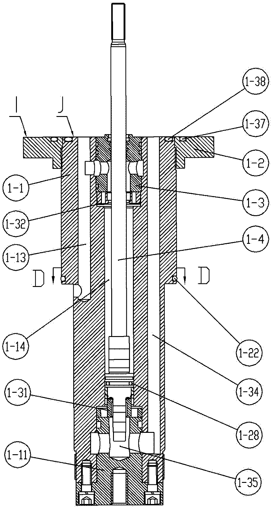 Large-power hydraulic operating mechanism