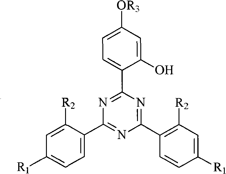 Triazine light stabilizer containing hindered amine groups