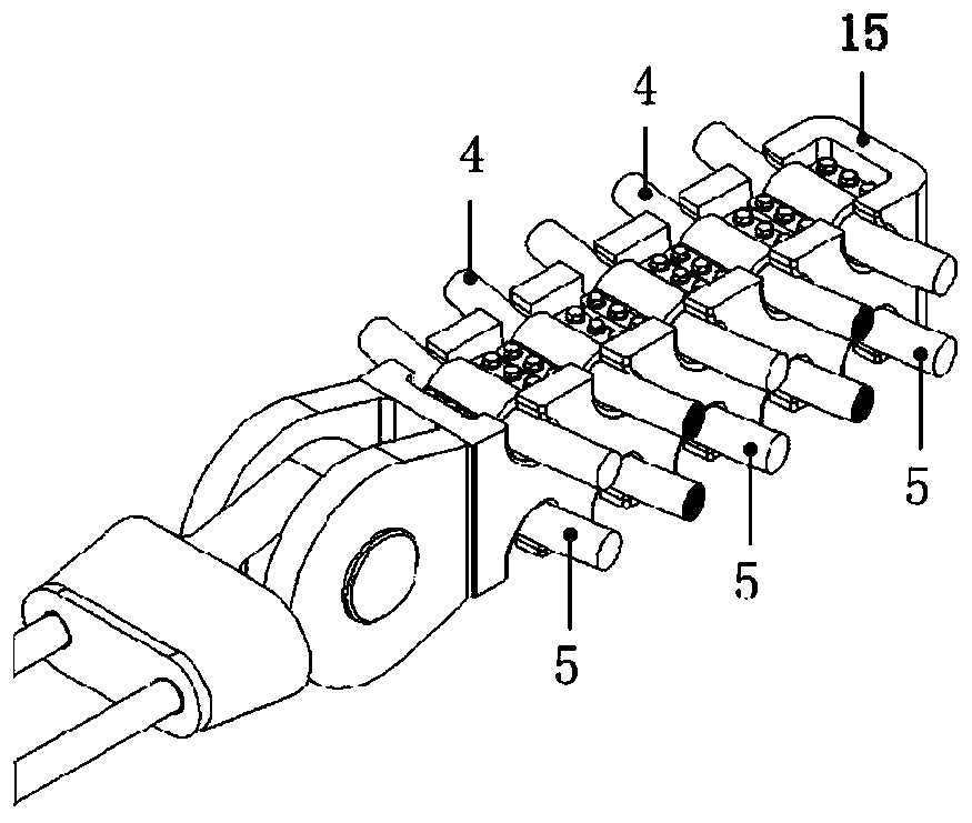 Spoke type single and double layer mixed cable net structure