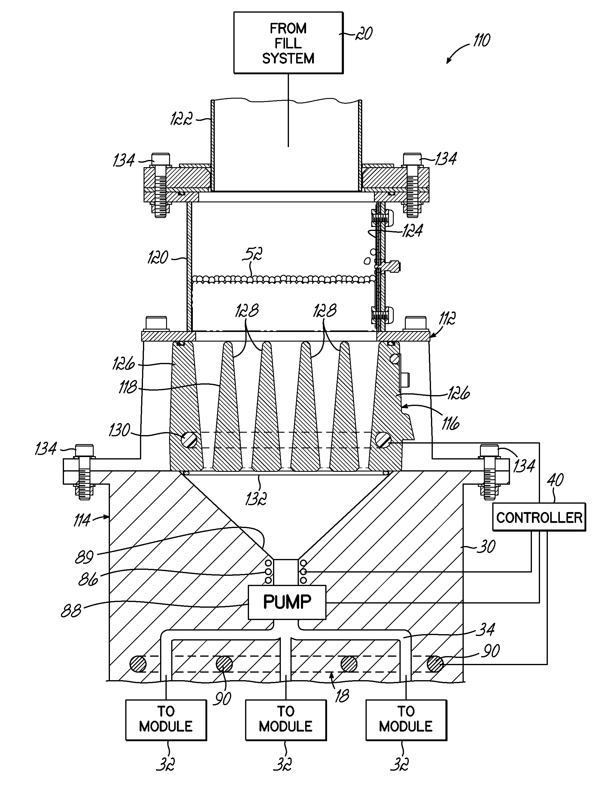 Adhesive dispensing system and method with melt on demand at point of dispensing