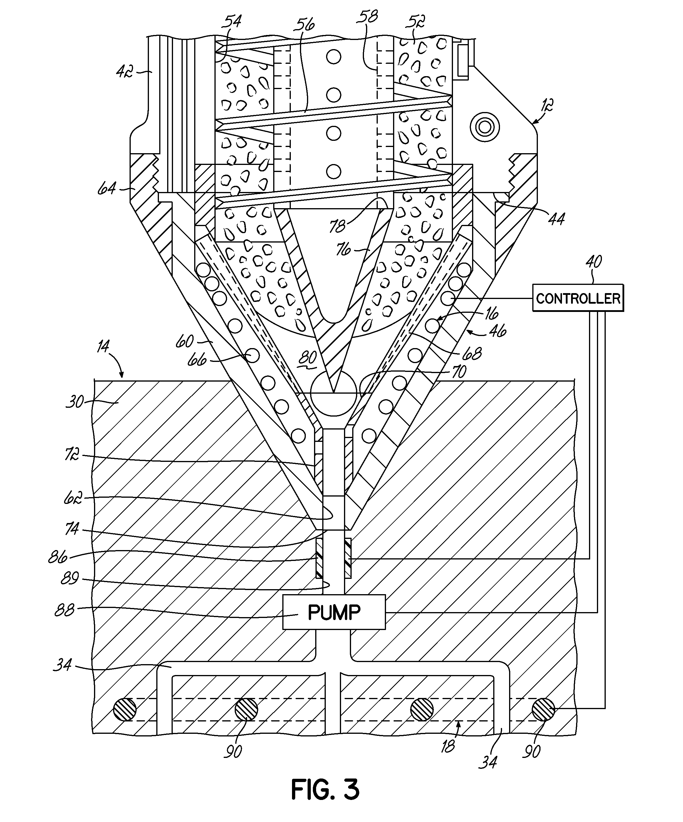 Adhesive dispensing system and method with melt on demand at point of dispensing