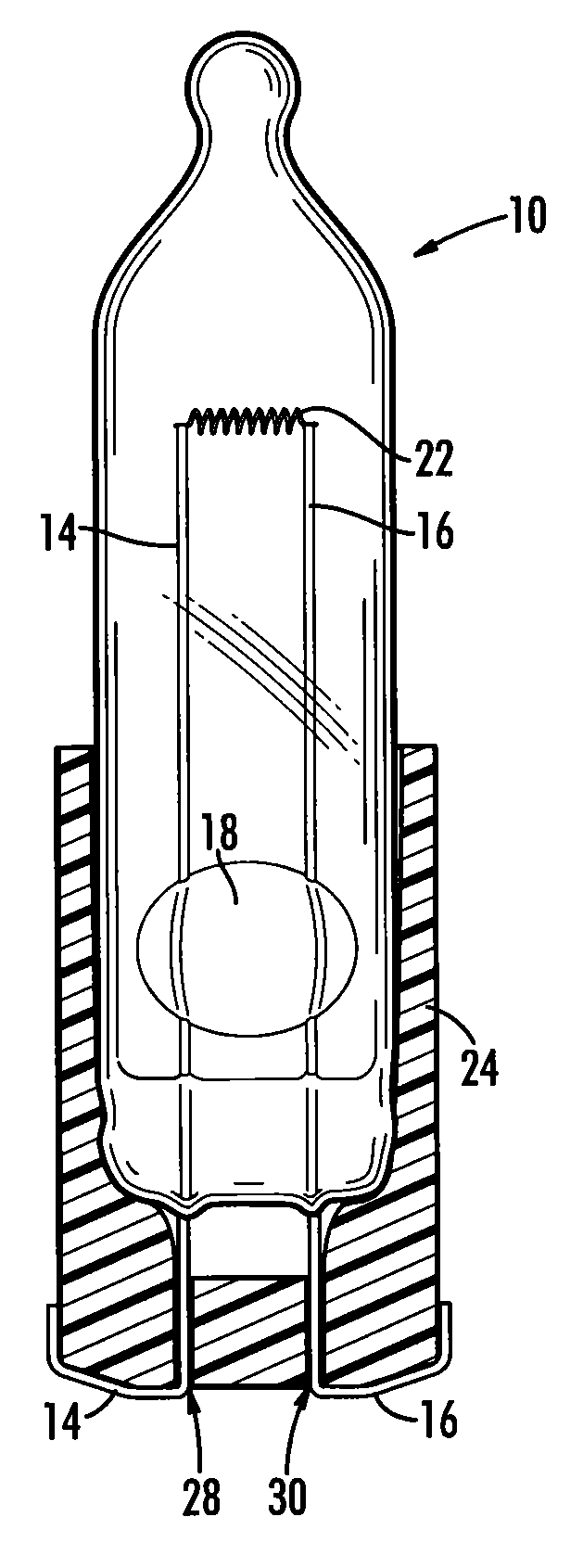 Method for Securing a Minature Blub in a Holder