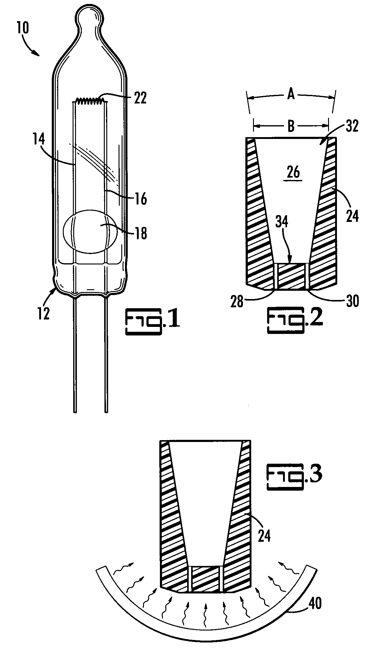 Method for Securing a Minature Blub in a Holder