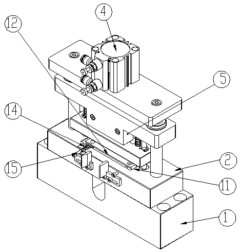 Cutting mechanism of efficient cutting machine for bus bars