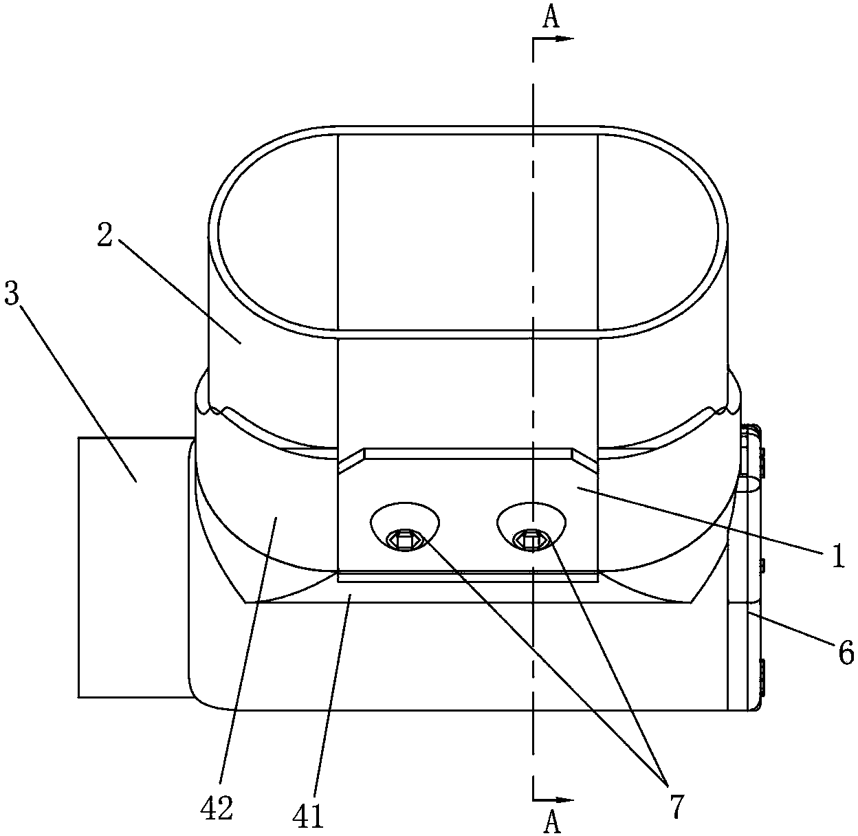 Corner connecting component for guardrail surface tube